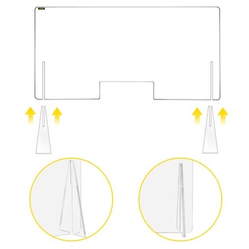 VEVOR Акриловый чехол Защитная стенка 60x120 см