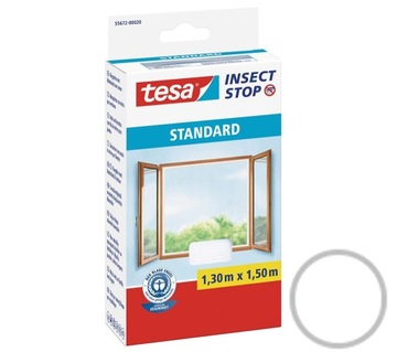 Москитная сетка на окно TESA STANDARD 1,3/1,5 м белая