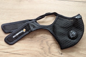 MASKA SPORTOWA ANTYSMOGOWA ANTYPYŁOWA WIELORAZOWA ZAWORY 4 FILTRY WYMIENNE