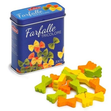 Drewniany makaron w puszce Farfalle do gotowania dla dzieci Erzi 3+
