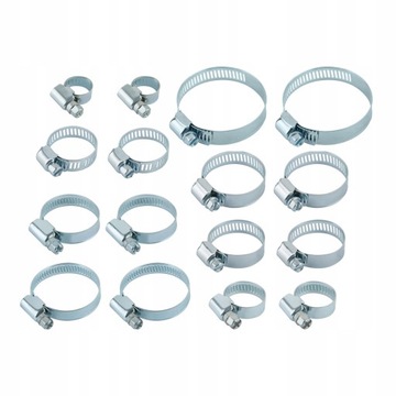 ЗАЖИМЫ МЕТАЛЛИЧЕСКИЕ СТАЛЬНЫЕ НАБОР ВИНТОВЫХ ЗАЖИМОВ 16