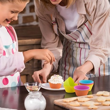 СИЛИКОНОВЫЕ ФОРМЫ ДЛЯ КЕКСОВ, МАФФИНЫ, ФОРМА ДЛЯ ВЫПЕЧКИ, ЧАШКИ, 12 ШТ.