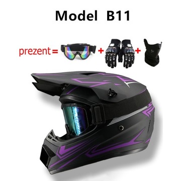 kask motocyklowy solid enduro off-road czarny,dziecięcy skuter kask