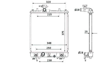 CHLADIČ MOTORU NRF 1770079C01 1770080G10 SZ2095