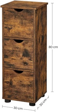 Шкаф-колонна в стиле ретро в стиле лофт с ящиками