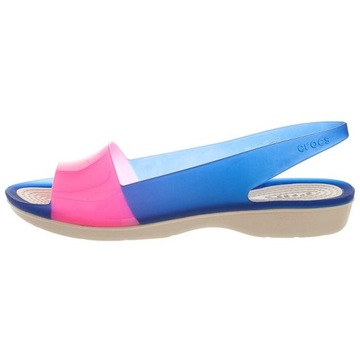 Sandały Crocs Colorblock Flat W Niebieskie 36,5 W6