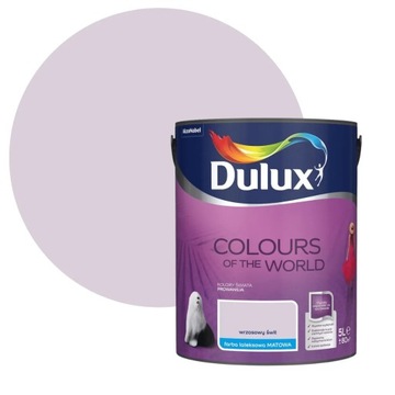 DULUX KOLORY ŚWIATA FARBA LATEKSOWA ŚCIENNA Wrzosowy Świt 5L