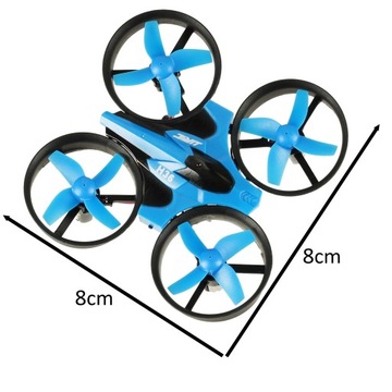 Мини-RC дрон JJRC H36, 2,4 ГГц, 4 канала, 6 осей, синий