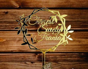 Topper TCZ-20P- Chrzest Święty Złote Lustro