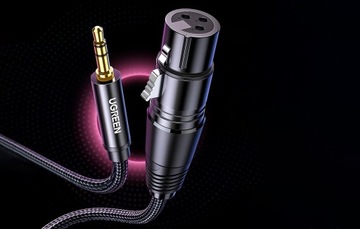 UGREEN Микрофонный кабель XLR minijack 3,5 мм, 2 м
