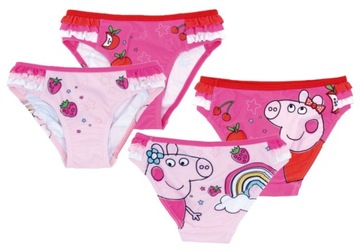 STRÓJ KĄPIELOWY PEPPA PIG ŚWINKA KĄPIELÓWKI MAJTKI 110/116 DZIEWCZĘCE 2 SZT