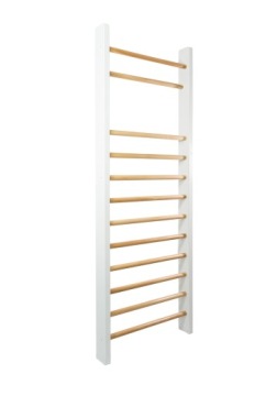 DRABINKA GIMNASTYCZNA TRENINGOWA 195X80 BIAŁA
