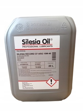 SILESIA OLEJ SILNIKOWY RECORD 15W40 CF-4/SG 20L