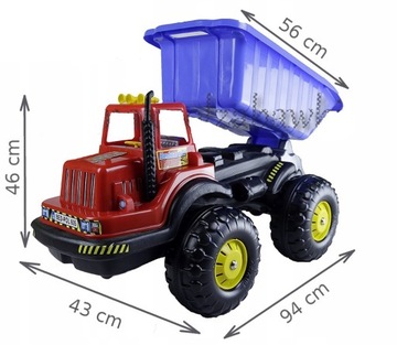 ОГРОМНЫЙ САМОСВАЛ - ЕЖДЗИК-ГРУЗОВИК-ПОЛЬСКА-4 колеса