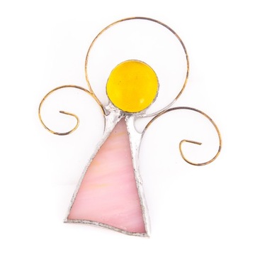 ANIOŁ WITRAŻ ANIOŁEK PREZENT 10cm RÓŻNE KOLORY