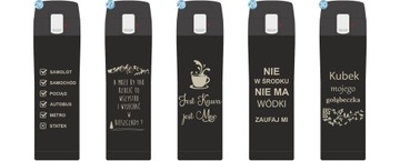 KUBEK TERMICZNY TERMOS NA KAWĘ HERBATĘ DO SAMOCHODU 440 ml PREZENT GRAWER