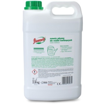 ФЛОРОВИТ ЖИДКОЕ УДОБРЕНИЕ ДЛЯ ЦВЕТУЩИХ РАСТЕНИЙ ОСТРОГО ЦВЕТЕНИЯ 2,8 КГ
