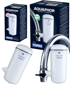 Filtr wody kran kuchenny AQUAPHOR + wkład Topaz