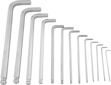 НАБОР ШЕСТИГРАННЫХ КЛЮЧЕЙ БОЛЬШИХ ШЕСТИГРАННЫХ КЛЮЧЕЙ С ШАРИКОМ 2–19 мм