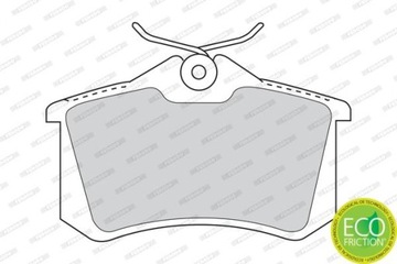 Ferodo FDB1083 ЗАДНИЕ ТОРМОЗНЫЕ КОЛОДКИ CITROEN FORD PEUGEOT RENAULT VW