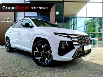 Hyundai Tucson IV SUV HEV Facelifting 1.6 T-GDI HEV 215KM 2025 Hyundai Tucson 1.6T-GDI 215KM 6AT HEV N-Line + Luxury Serenity White OD RĘ