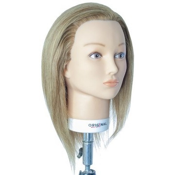 Sibel Główka Fryzjerska 100% Włosy Naturalne 35cm