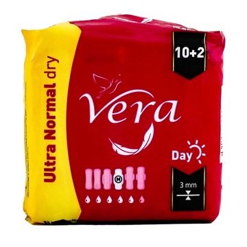 Podpaski higieniczne Ultra NORMAL Dry Day VERA ze skrzydełkami 10+2 szt.