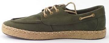 BIG STAR 055 ESPADRYLE MOKASYNY MĘSKIE ZAMSZOWE OBUWIE WIĄZANE KHAKI 40