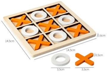 ИГРА «КРЕСИКИ-НОЛИКИ» ЛОГИЧЕСКАЯ СТРАТЕГИЧЕСКАЯ РАЗУМНАЯ ИГРА 3D ДЕРЕВЯННЫЕ БЛОКИ