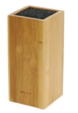 Stojak na noże Kinghoff 23 cm naturalny bambus