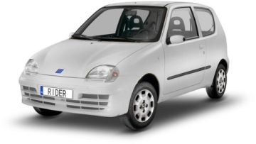 Boční lišty dveří Fiat Seicento, 1998-2007, 3 dveř