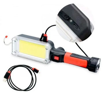USB СВЕТОДИОДНАЯ ЛАМПА АККУМУЛЯТОРНАЯ ЛАМПА ДЛЯ МАСТЕРСКОЙ МАГНИТ + КРЮК