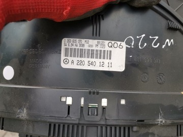 MERCEDES W220 3,2 CDI PŘÍSTROJOVÁ DESKA A2205401211