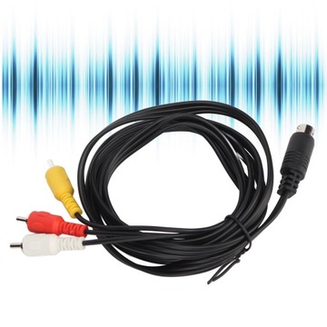 Кабель Mini DIN 9-контактный - 3 RCA между мужчинами и мужчинами