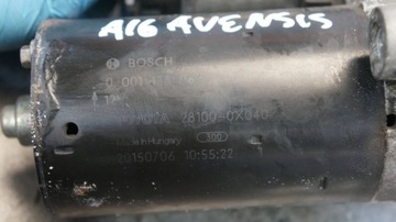 STARTÉR 28100-0X040 TOYOTA AVENSIS III T27 FACELIFT T29 1.6D