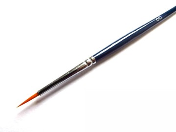 Pędzel okrągły cienki syntetyczny #0 Diamond FX