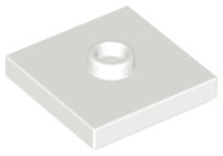 20 szt LEGO 87580 White Plate Modified 2x2 Jumper