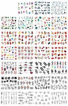 ЦВЕТЫ Водные наклейки на ногти ВЕСЕННИЕ наклейки, наклейки - 806