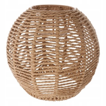 Rattanowa tkana lampa wisząca z żyrandolem