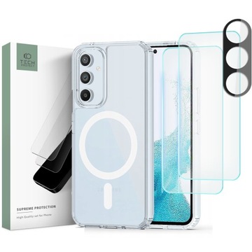 ETUI CASE + SZKŁO MAGSAFE NA GALAXY A54 5G +APARAT
