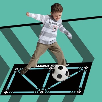 Футбольный тренировочный коврик Тренировочный ковер Контроль скорости мяча