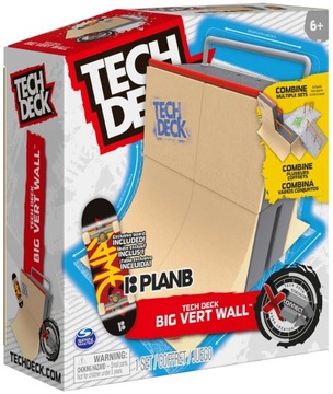 Tech Deck Rampa Set с Big Vert Wall и SkatePark + Bateboarding Barrier