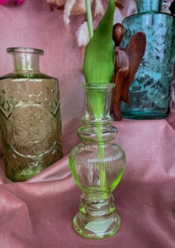 ВАЗА ПОДСВЕЧНИК ВЕНЕЦИЯ В15,5 СМ МЯГКИЙ ЗЕЛЕНЫЙ микс УЗОРОВ