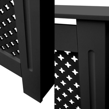 Крышка радиатора с сотовым узором, черная,