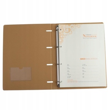A4 notebook PU skóra twarda okładka