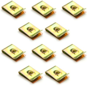 10x BLASZKA SPINKA MONTAŻOWA OSŁON UNIWERSALNA