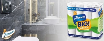 80 РОЛИКОВ 3-СЛОЙНАЯ ТУАЛЕТНАЯ БУМАГА ALMUSSO БОЛЬШАЯ