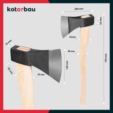 КОВАННЫЙ ТОПОР 1,8 КГ ДЛЯ ТОПОРА-КРАСКА