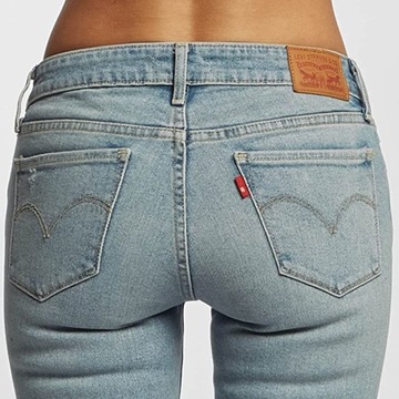 Levis Damskie dżinsy 711 Skinny Lets Run Away 18881-0200-29/32