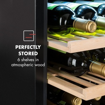 KLARSTEIN ВИННЫЙ ХОЛОДИЛЬНИК ВИННЫЙ ХОЛОДИЛЬНИК ВИННЫЙ КРОНШТЕЙН НА 35 БУТЫЛОК 5-22°C